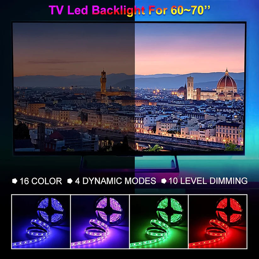 3m rgb led strip lights, led mood lights (1 set)