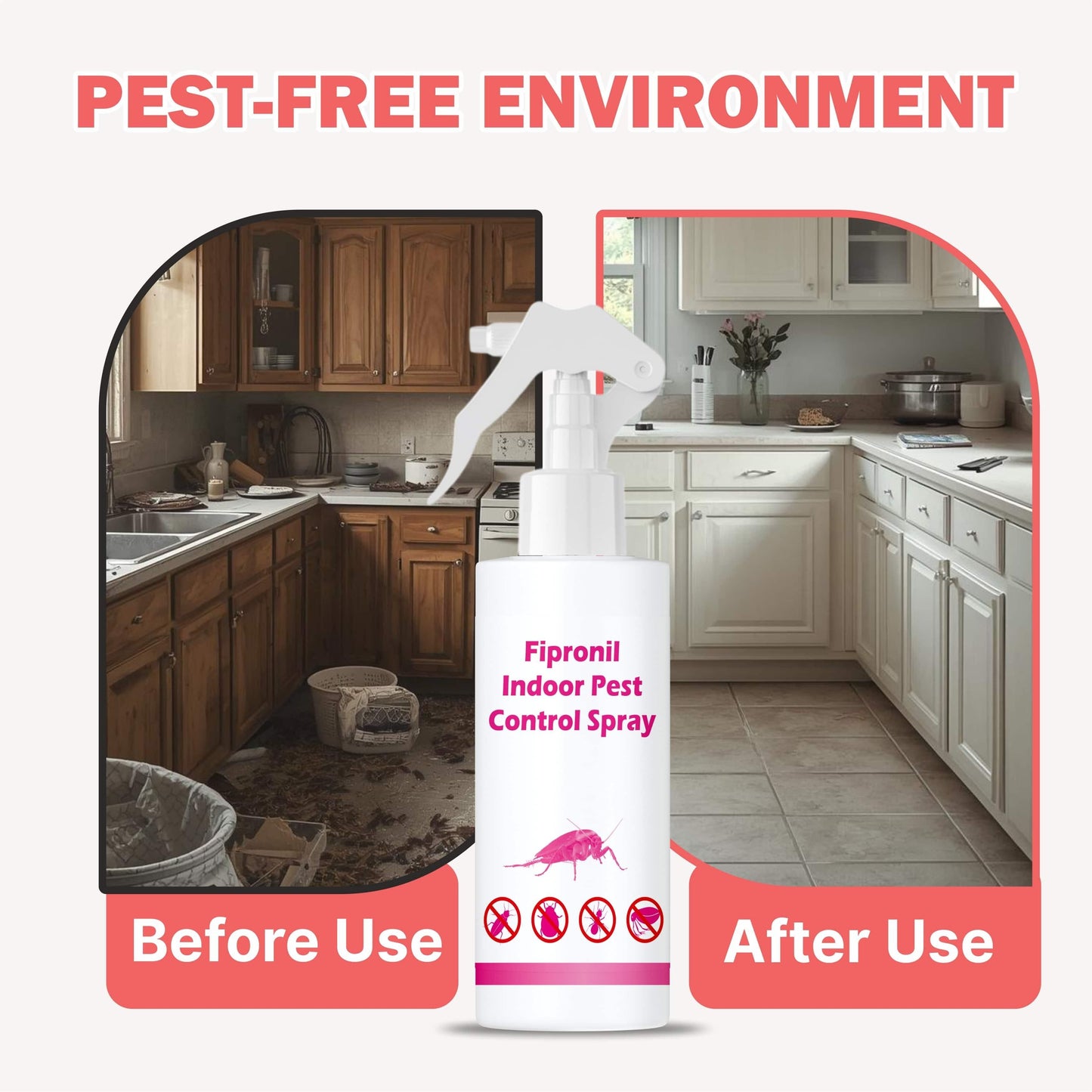🔥 last day -buy 1 get 1 free 🔥🦟 fipronil indoor pest control repellent spray💥