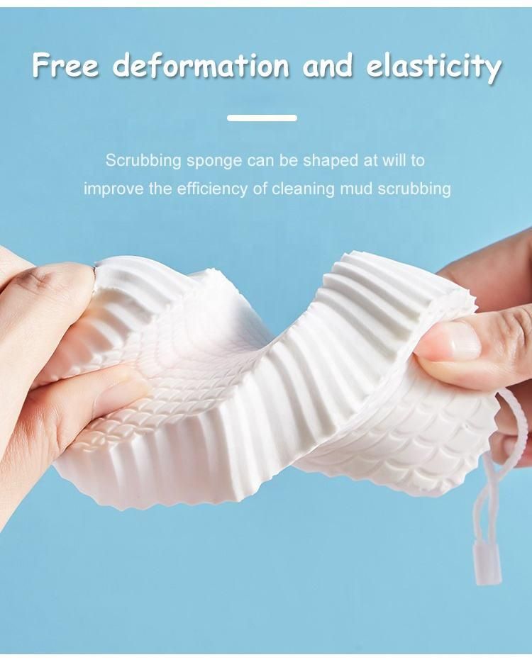 kids magic bath sponge exfoliating brush for gentle dead skin removal - baby body scrubber & massage cleaning tool