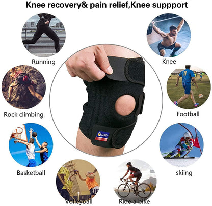 🔥 50% OFF! 🦵 ADJUSTABLE KNEE SUPPORT - 3-Heat Settings & Massage Function, Breathable Neoprene Material, Ideal for Sports and Daily Comfort 🌟🧴