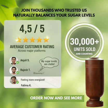 🌿🌿Sugar Balance Wooden Water Glass🌿🌿