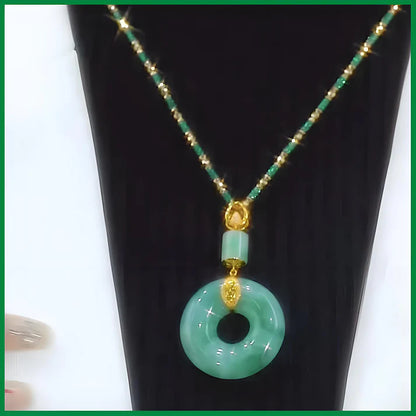 Hetian Jade Prayer Peace Buckle