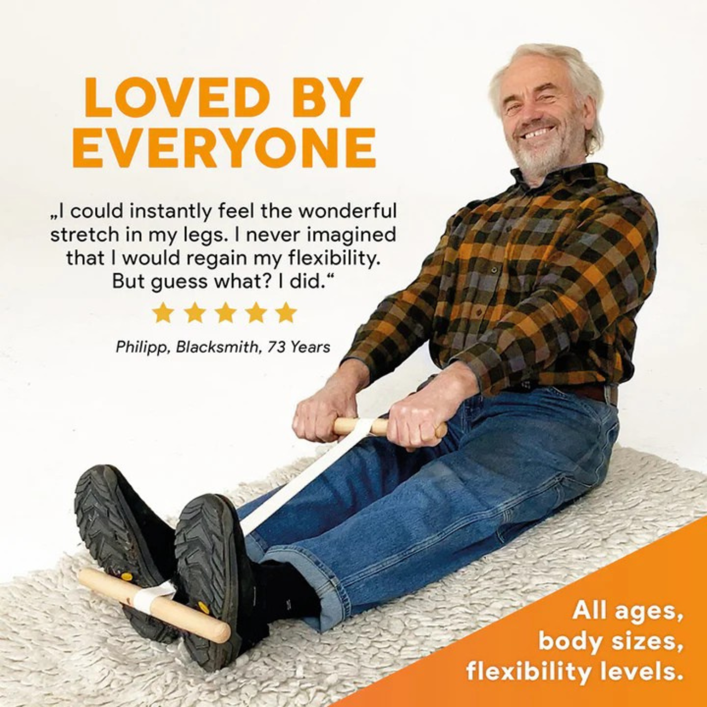 🔥hot sale 50% off🔥💥flexibuddy pro wooden pedal puller💥easy-stretching for better flexibility & less back pain🔥