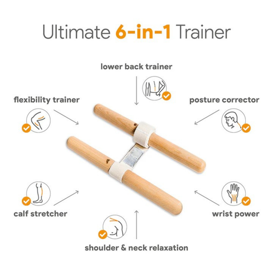 🔥Hot Sale 50% Off🔥💥FlexiBuddy Pro Wooden Pedal Puller💥Easy-stretching for better flexibility & less back pain🔥