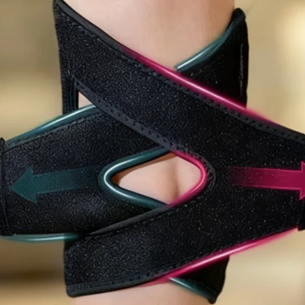 🔥 50% off! 🦵 adjustable knee support - 3-heat settings & massage function, breathable neoprene material, ideal for sports and daily comfort 🌟🧴